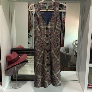 Anthropology plaid dress
